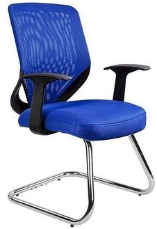 Unique Krzesło Mobi Skid niebieskie W-953-7 W-953-7