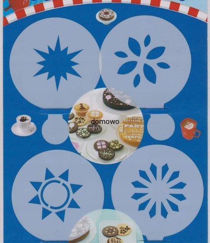 SZABLONY DO DEKORACJI POTRAW KAWY DESERÓW 4 sztC