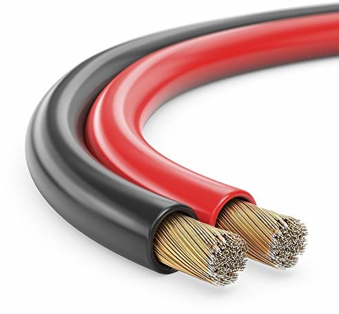 MANAX Manax kabel głośnikowy Box przewód 2 X 1,50 MM CCA Czerwony/czarny 50 m rolka