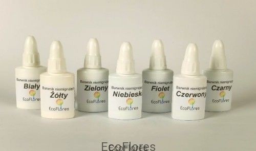 Color Barwnik NIEMIGRUJĄCY do bazy glicerynowej 10 ml x 7 szt. Bniem10ml#7szt