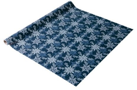 Sigel SIGEL GP114 papier do pakowania prezentów bożonarodzeniowych, niebieski/biały, 1 rolka 5 m x 70 cm GP114