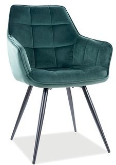 Signal Krzesło LILIA VELVET Zielony [Wysyłka 2021-07-23]