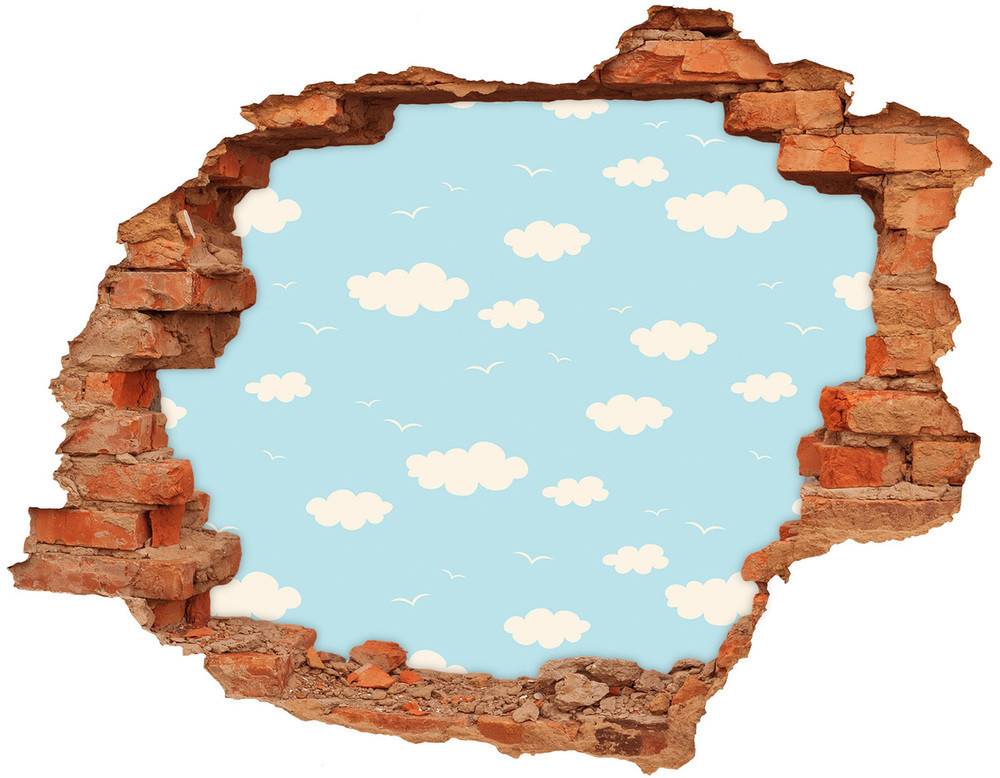 Wallmuralia.pl Samoprzylepna naklejka Chmurki
