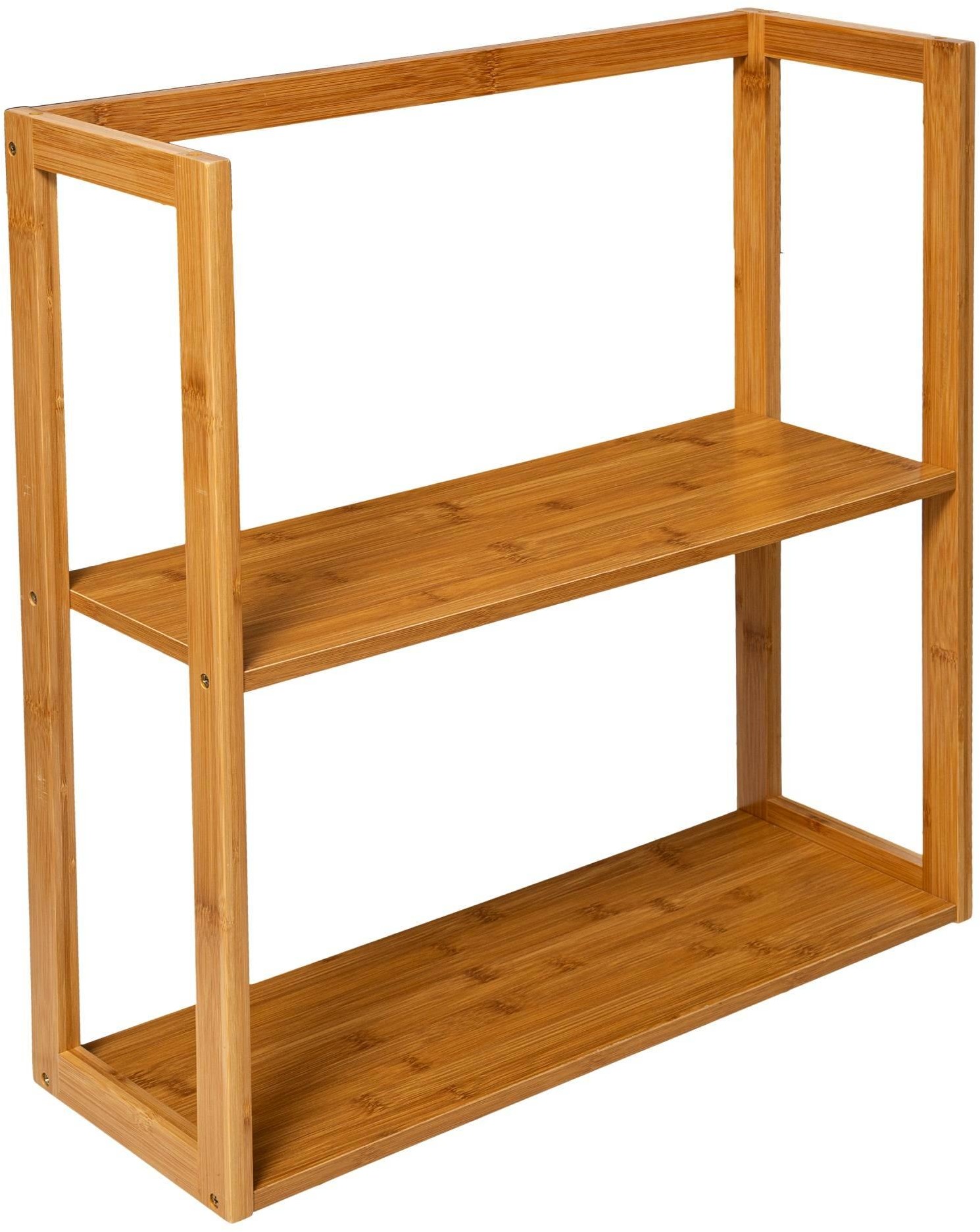 Półka do łazienki modułowa 2 poziomy bambus 174633