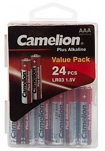 Camelion 24 BATERIE ALKALICZNE AAA / LR3 W PLASTIKOWYM PUDEŁKU LR03C/24B