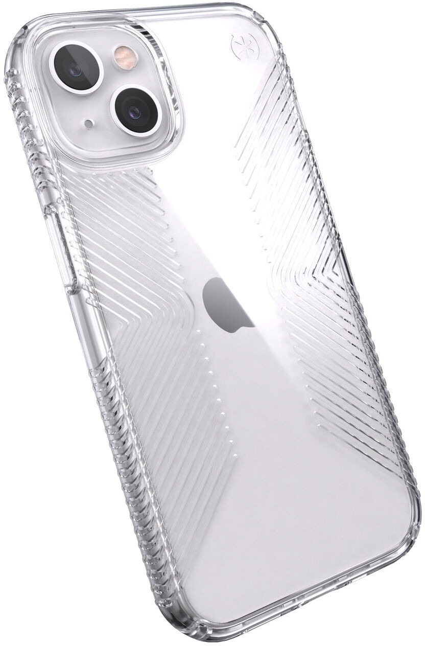 Speck Presidio Perfect-Clear with Grips Etui Ochronne do iPhone 13 z Powłoką Microban (Clear) 141693-5085