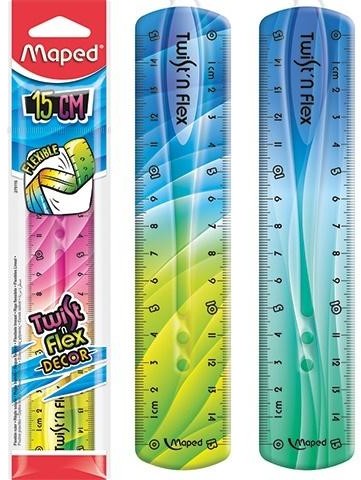 Maped Linijka Twist'n Flex Decor niełamliwa 15cm