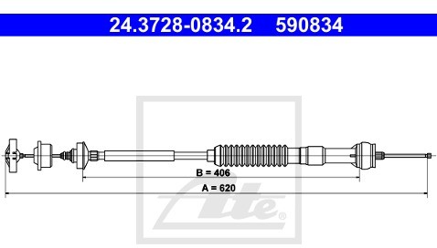 ATE Cięgno, sterowanie sprzęgłem 24.3728-0834.2