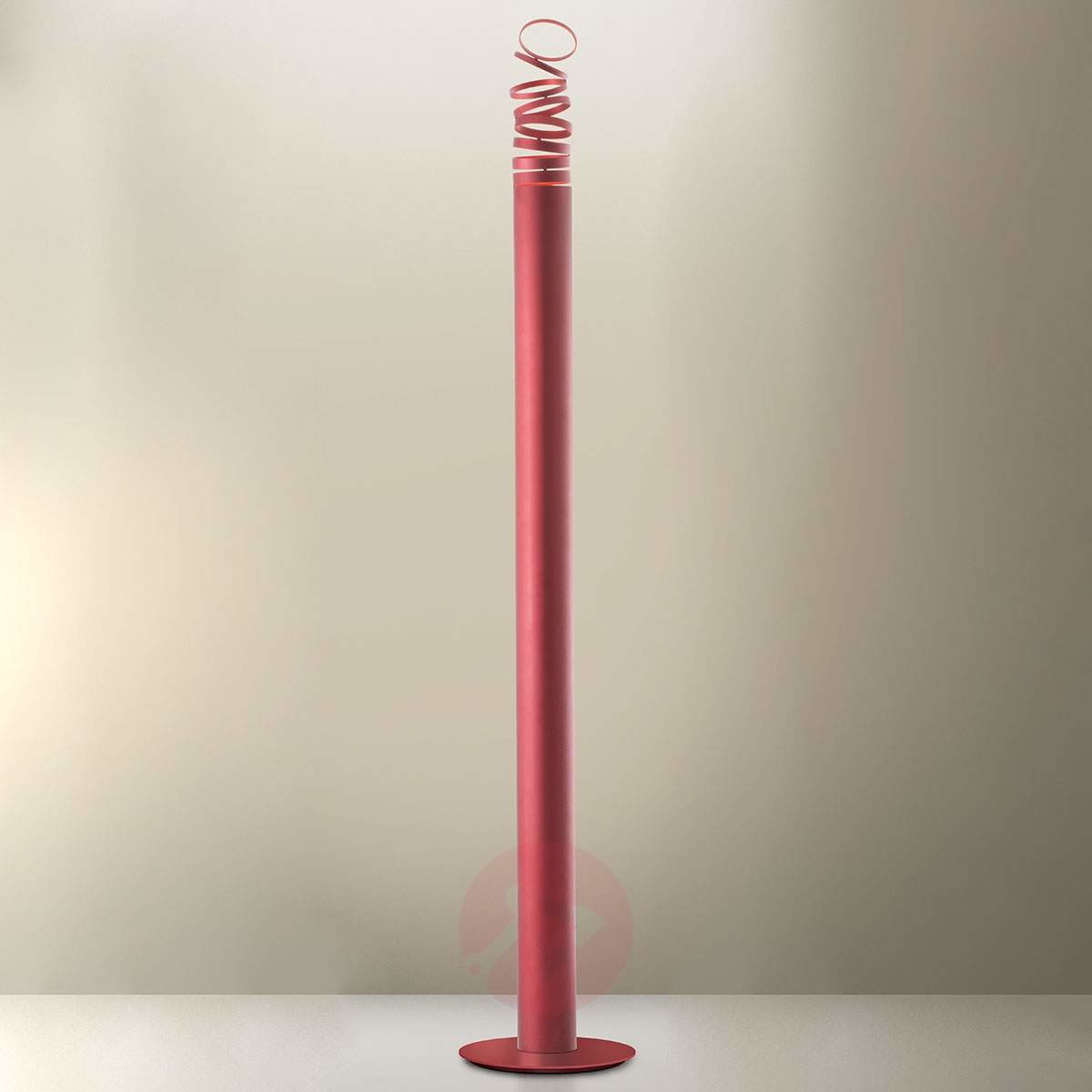 Artemide Decomposé lampa stojąca LED czerwona