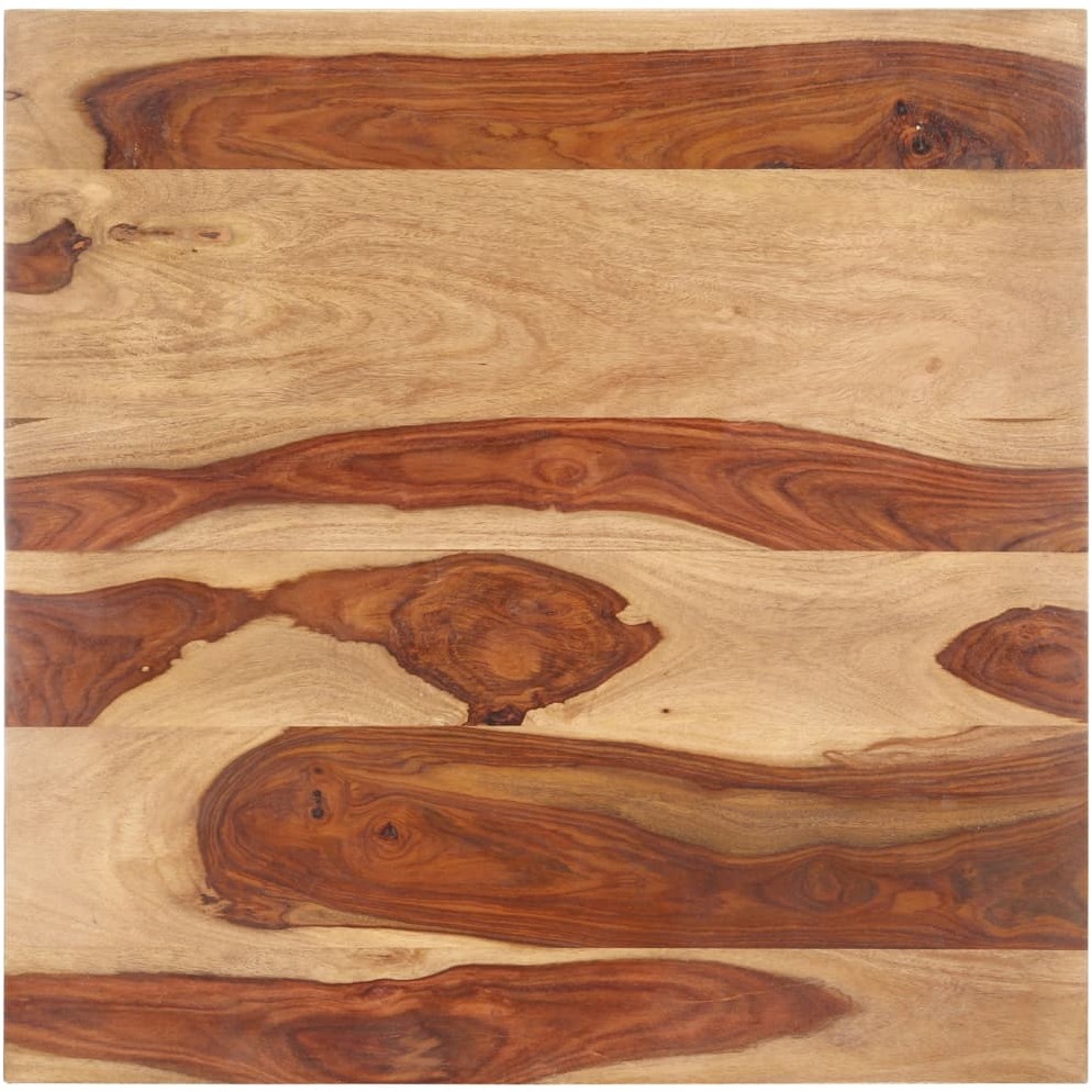 vidaXL Blat stołu, lite drewno sheesham, 25-27 mm, 70x70 cm vidaXL