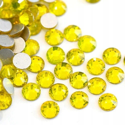 50x Cyrkonie szklane szlifowane Citrine SS3