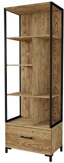 Helvetia Regał KAMMY 88 Appenzeller fichte + czarny 24ABKZ88