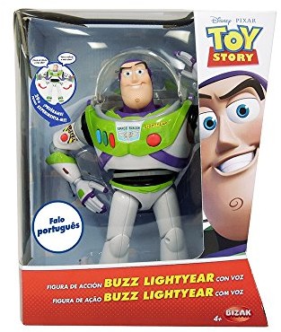 Toy Story Toy Story  T.S. Buzz Lightyear z głosem PORTUGUES figurka elektroniczna, wielokolorowa (Bizak, S.A. 61234070) 61234070