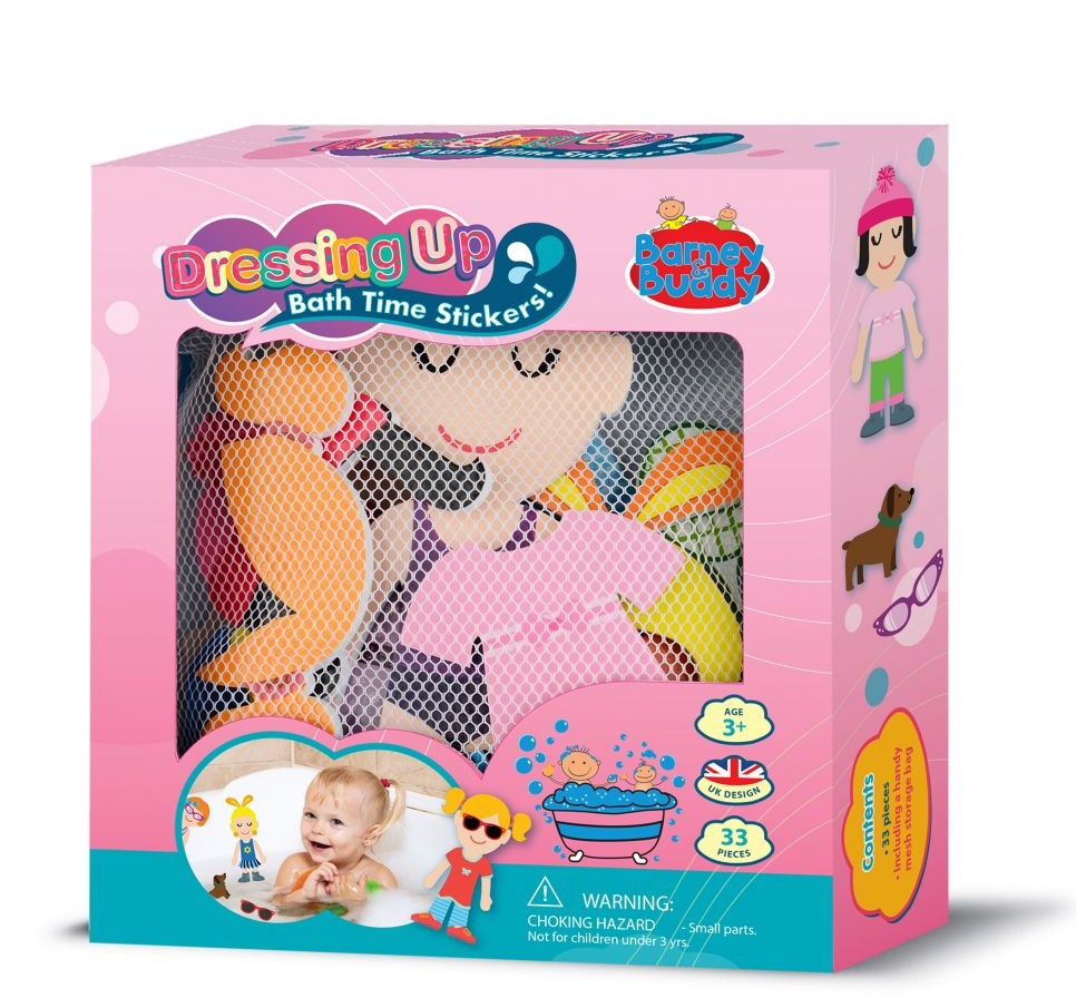 Barney & Buddy Naklejki do kąpieli - ubierz mnie