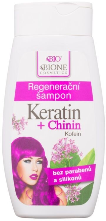 Bione Cosmetics Keratin + Chinin szampon regenerujący 260ml