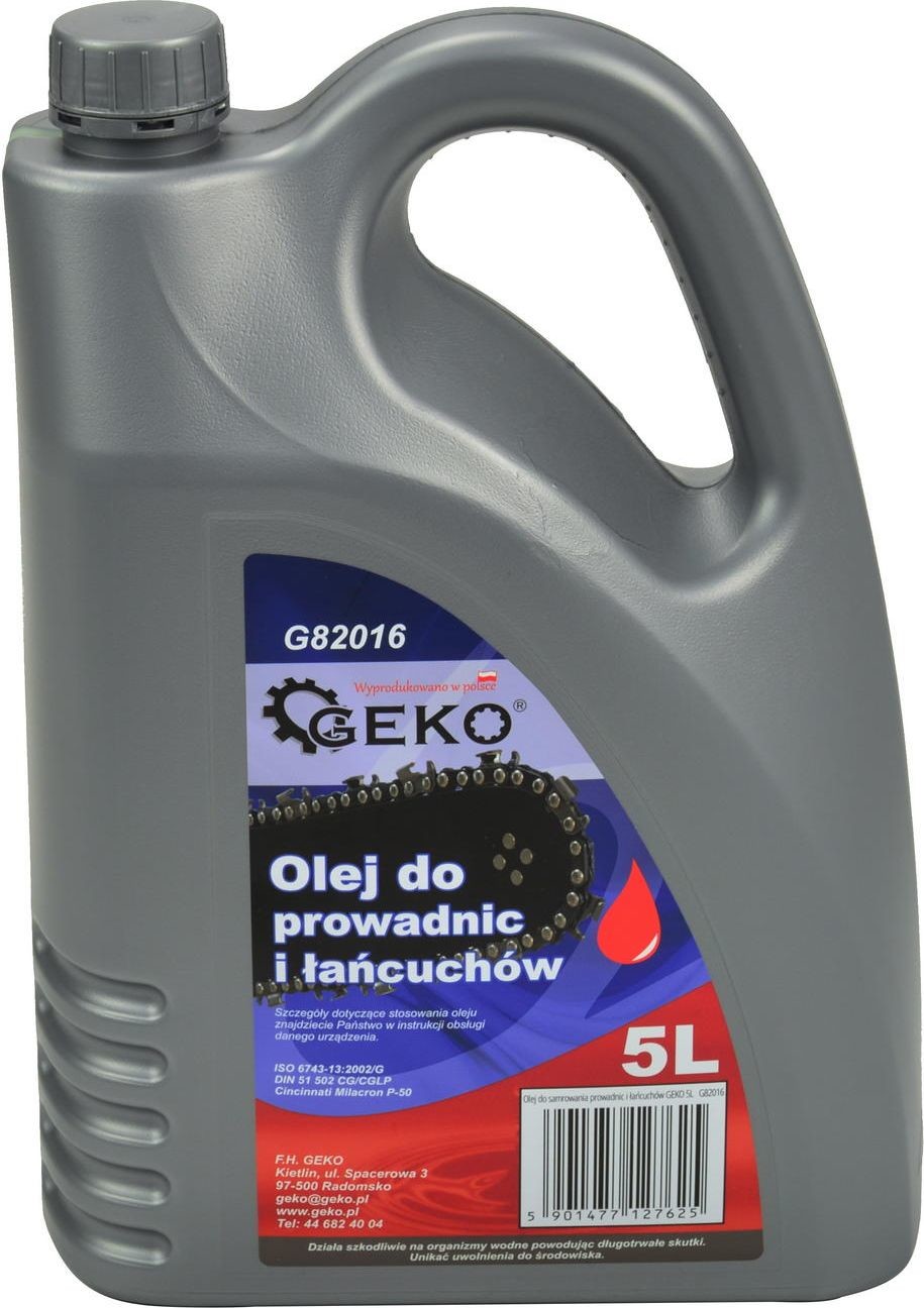 Geko olej do prowadnic i łańcuchów 5L G82016 G82016