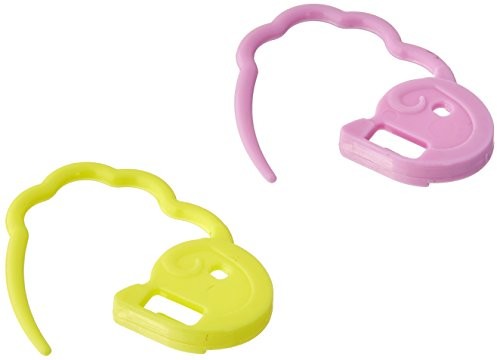 Clover oznacznik cl3032 szybkim zapięciem oczek (duży), plastyczna, wielokolorowa, 13 x 6.5 x 0.5 cm 3032