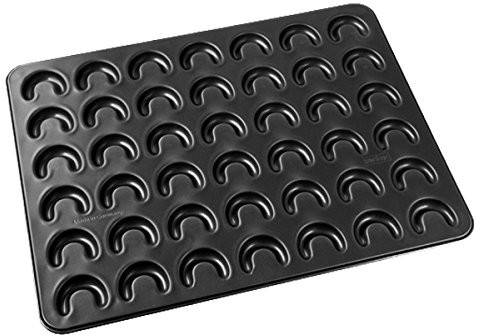 Zenker 7420 blacha do pieczenia do ciasteczek Vanillekipferl i Käsekipferl, 42 x 32 cm, 1 - opakowanie 7420