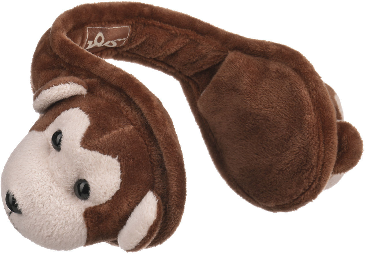 Nauszniki Plush Monkey by 180s, brązowy, One Size