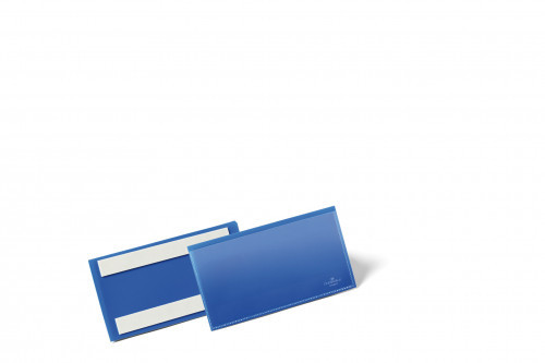 DURABLE Kieszeń Magazynowa Samoprzylepna 150x67 mm Niebieska 50szt DU1578-1