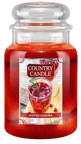 Country Candle Świeca w szklanym słoju Sangria zimowa 680 g