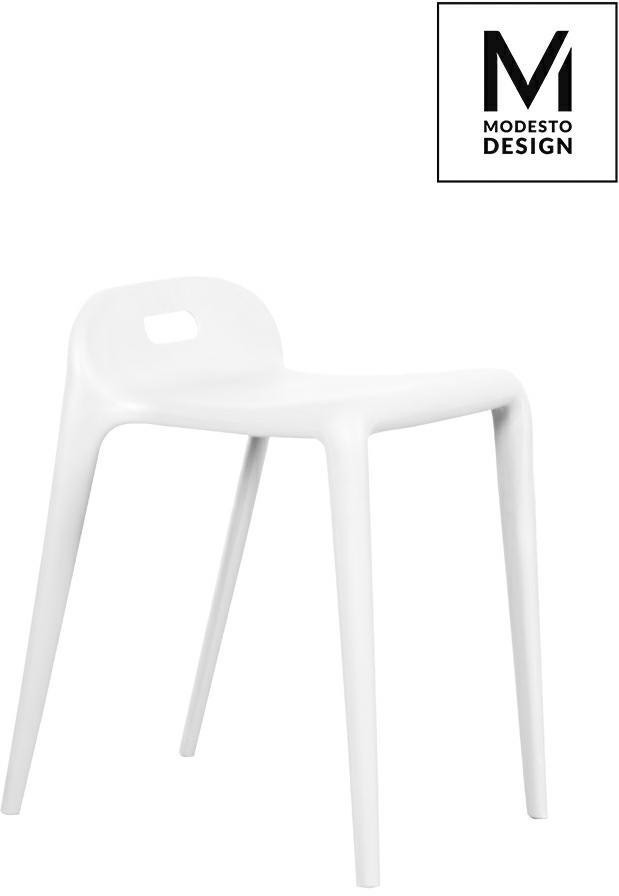 Modesto Design MODESTO stołek GRIP biały polipropylen (M001.WHITE)