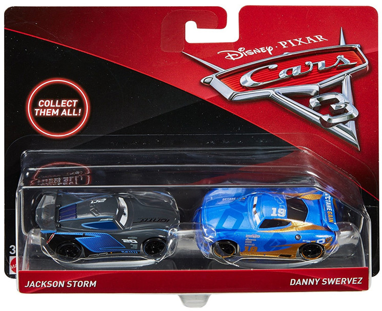 Mattel Auta 3 Cars Jakson Storm i Danny Swervez FGF03 DXV99