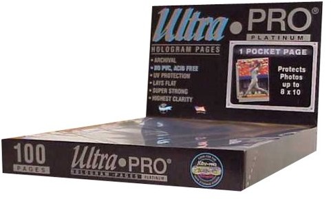 Ultra Pro Up  1-Pocket Platinum Page with 8 x 10