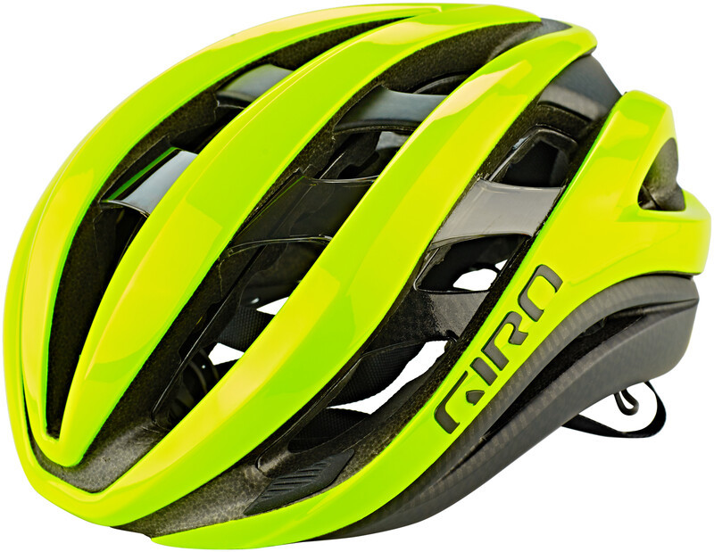 Giro Aether MIPS Kask rowerowy, highlight yellow/black S | 51-55cm 2020 Kaski szosowe 200221-013