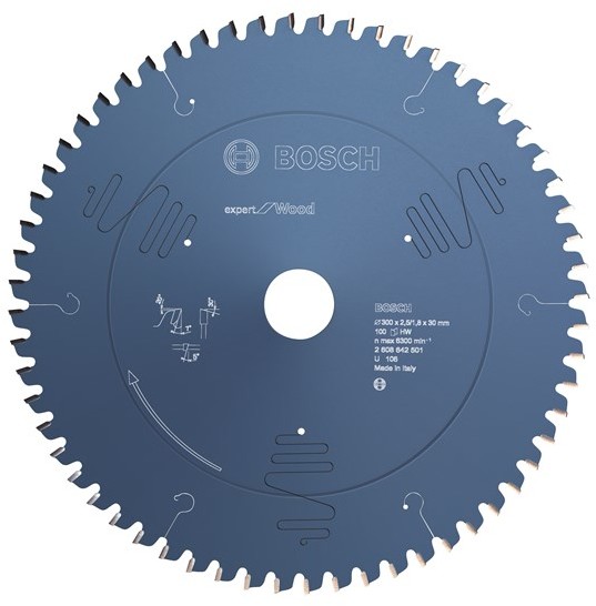 Bosch RUNDSAVKL 254x2.4X30MM 80T EXP WOOD 2608644343