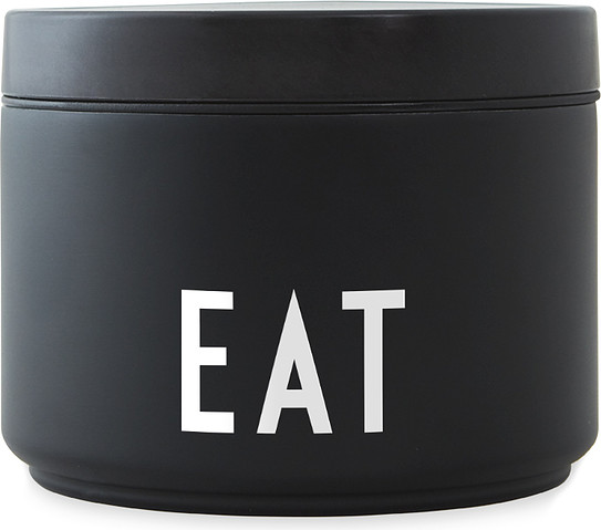 Design Letters Lunchbox termiczny Eat mały czarny 30101005BLAWHIFOOD