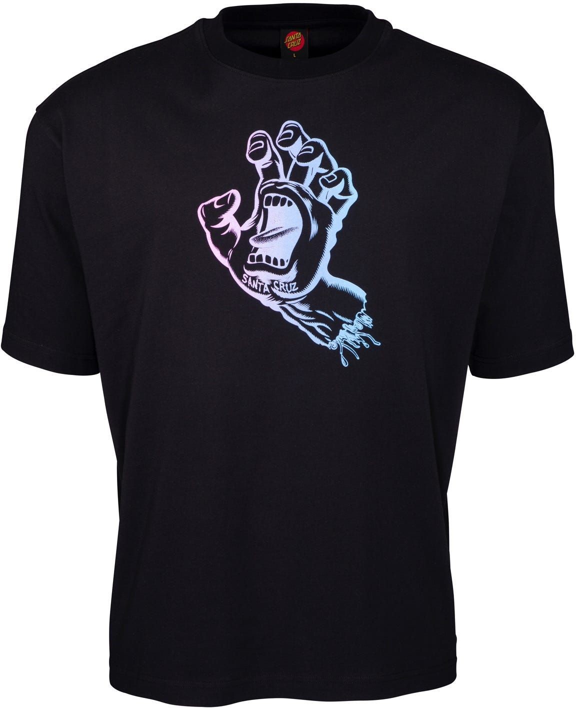 Santa Cruz t-shirt damski OUTLINE FADE HAND TEE Black