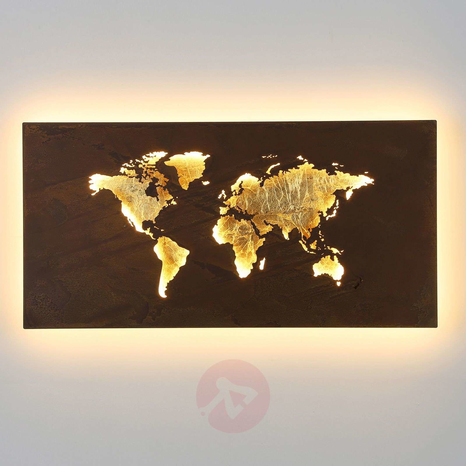 Wofi Kinkiet LED Linda o wyglądzie mapy, 60x30 cm