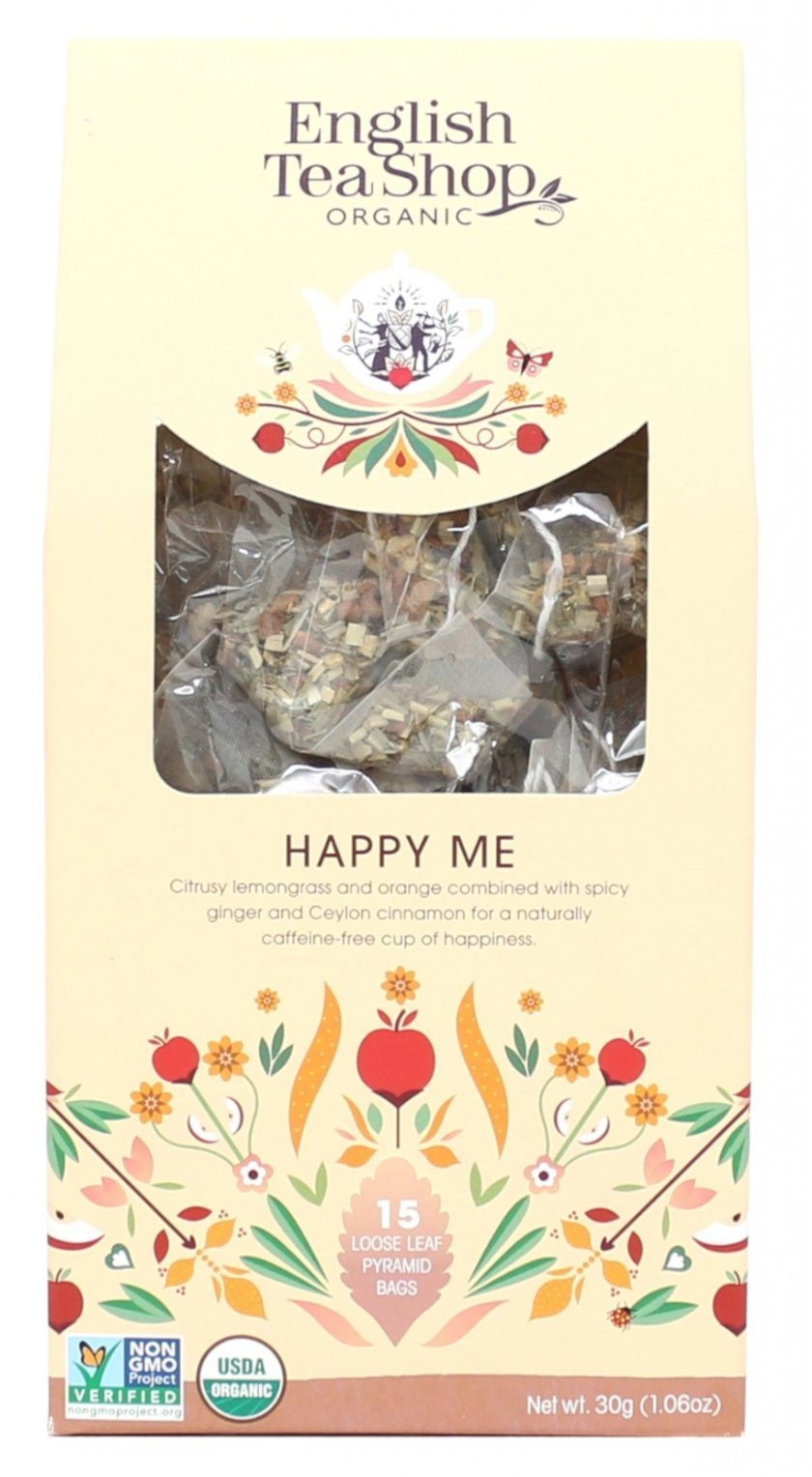ENGLISH TEA Herbata ziołowa ENGLISH TEA Happy Me  15 Piramidek ETHM15P