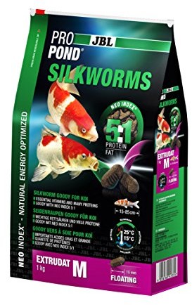 JBL 4133100 jedwabniki koi, pływające extrudate, smakołyki, propontida SilkWorm S, 1000 G