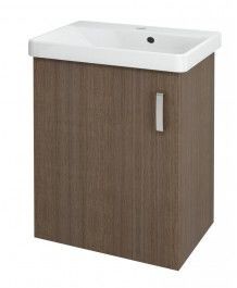 Sapho THEIA szafka umywalkowa 51x70x35cm, 1 drzwiczki, lewa, sosna rustikalna TH059
