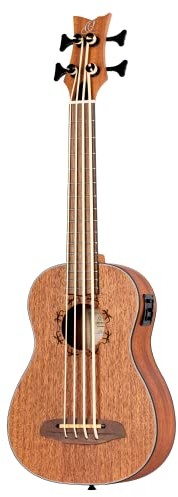 Ortega Guitars ORTEGA Lizard Series Bass Lefty - naturalny mahoń wraz z torbą (Lizzy-BS-GB-L) LIZZY-BS-GB-L