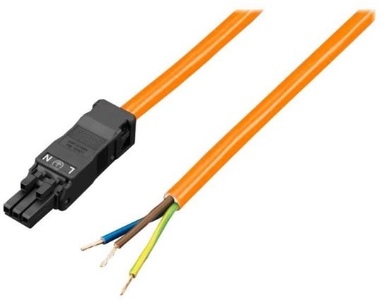 Rittal Sz connection cable for power supply 3-pole 100-240 v l: 2500.400