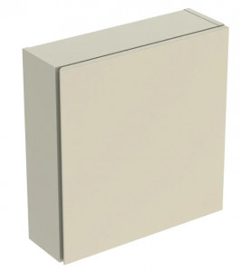 GEBERIT GEBERIT 502.319.JL.1 Górna szafka iCon kwadratowa z jednymi drzwiami 45 cm x 46,7 cm x 15 cm Piaskowo-szary Lakierowany na wysoki połysk