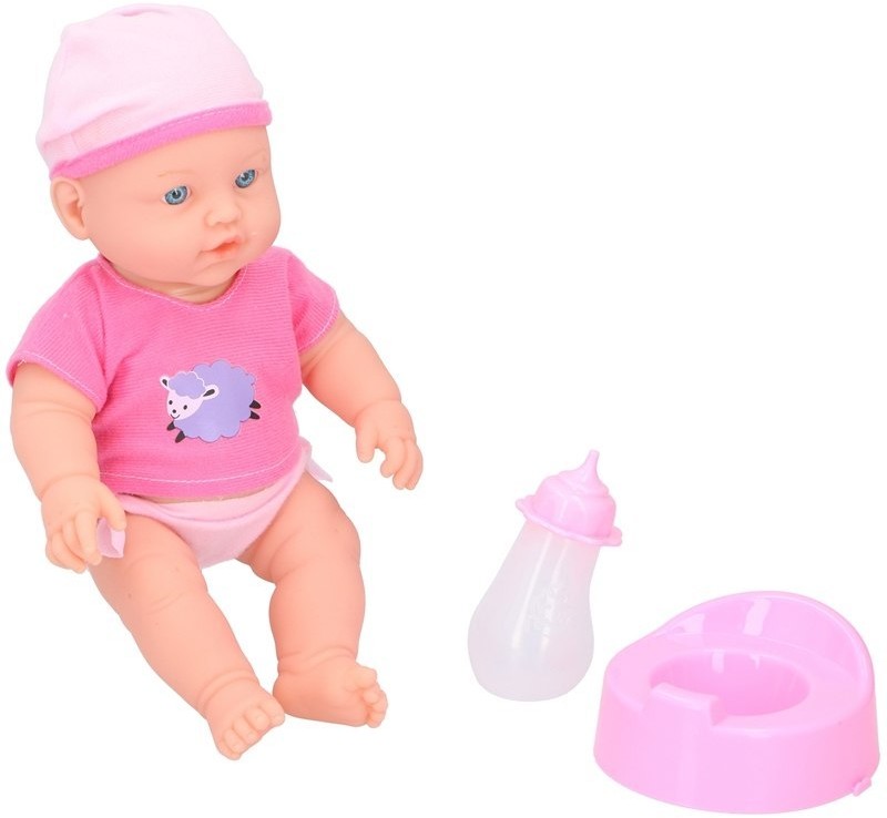 Zdjęcia - Lalka MyBaby My baby & me -  bobas 31 cm z butelką i nocnikiem 