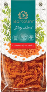 Bartolini Makaron z Czerwonej Soczewicy Świderek 250g - TABMAKSOCZSWI