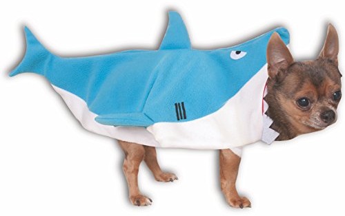 Rubie's rubie 's oficjalny Pet pies kostium, Shark, xl, niebieski/biały 580080LXL-XL