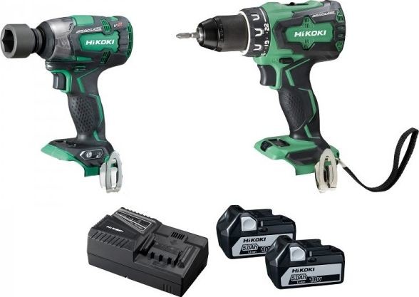 HITACHI wkrętarka 18V DS18DBSL+WR18DBDL2 2x5,0Ah+ładowarka KC18DPLWDZ KC18DPLWDZ