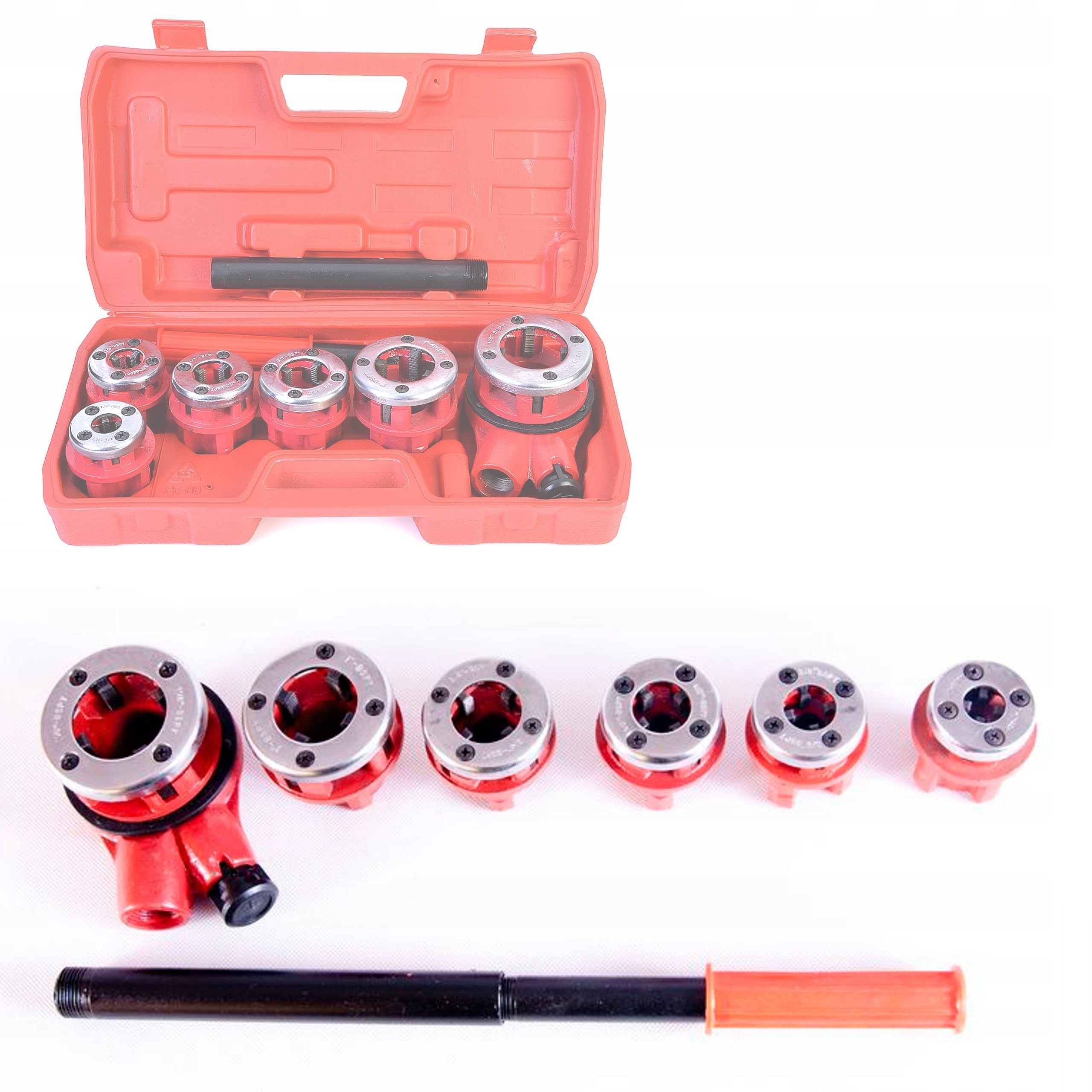 Gwintownica Rur 1/4 - 1 1/4 Grzechotką Hydrauliki