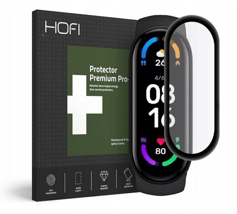 Hofi SZKŁO HYBRYDOWE HYBRID GLASS XIAOMI MI SMART BAND 6 6 NFC BLACK 6216990211843