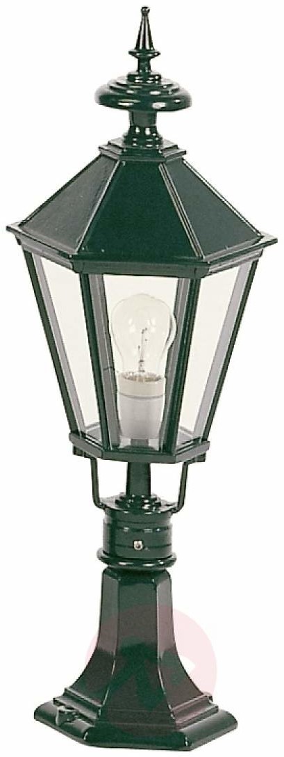 K. S. Verlichting B. V. Elegancka lampa na cokół Edinburgh zielona