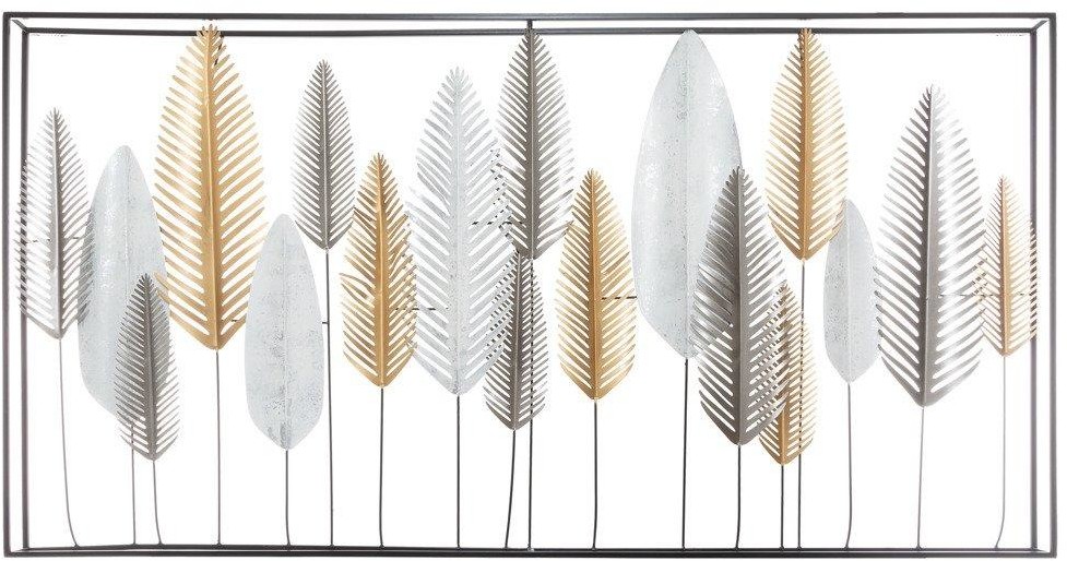 Ozdoba ścienna z motywem liści DECO 134 x 68 cm 166950