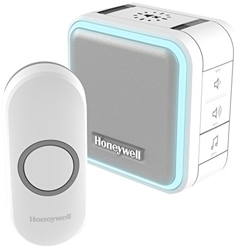 Honeywell Home Honeywell Serie 5 Przenośny bezprzewodowy dzwonek do drzwi z obramowaniem świetlny 150 m Biały DC515 N