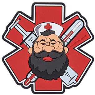 Helikon Tex beardman Medic Patch PVC Red OD-BMM-RB-25