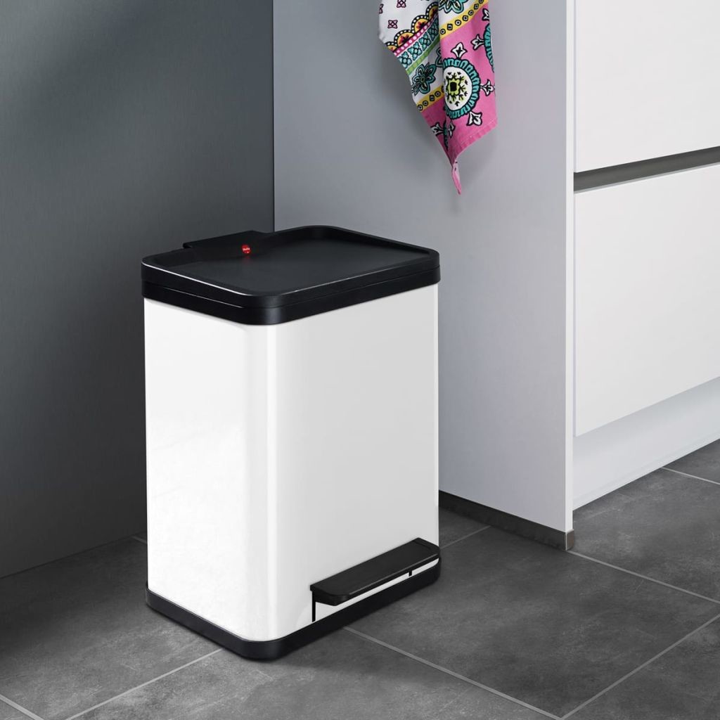 Hailo Kosz na śmieci Oko Duo Plus, rozmiar M, 2x9 L, biały, 0622-230 Werk